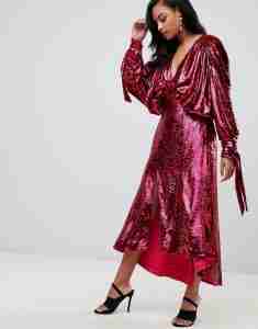 vestito rosa glitter